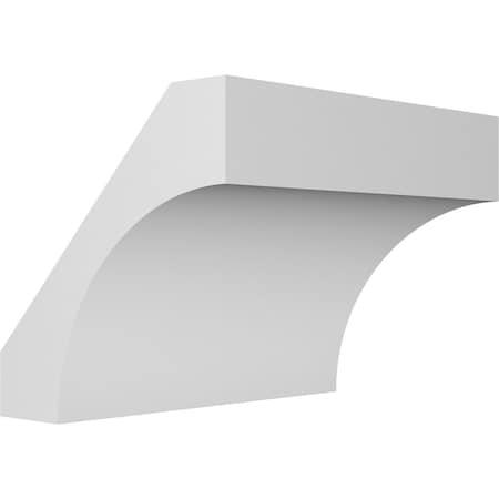 Ekena Millwork 5 1/2-in. W x 38-in. D x 38-in. H Westlake Architectural Grade PVC Knee Brace BRCP055X38X38WTL